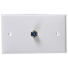 PLACA CON COAXIAL BLANCO