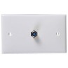 PLACA CON COAXIAL BLANCO
