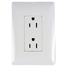PLACA BLANCA DE 2 MODULOS