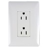 PLACA BLANCA DE 2 MODULOS