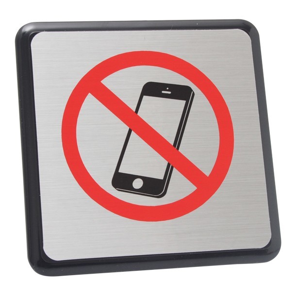 PLACA DE NO USO DE CELULARES