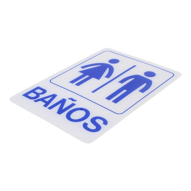 LETRERO DE "BAÑOS" 21013
