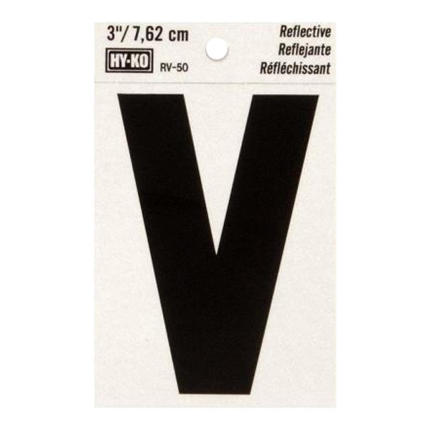 LETRA "V" DE VINILO 3"