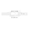 ALBELDA EMPOTRABLE INTERIOR BLANCO 5W
