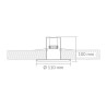 EMPOTRABLE NUBE E-26 BLANCO 11