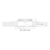EMPOTRABLE ALBELDA DIRIGIBLE 12W BLANCO