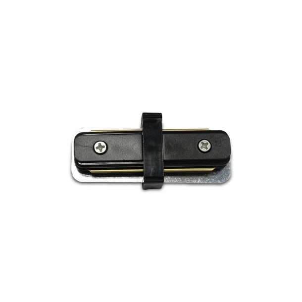 CONECTOR PARA RIEL RECTO NEGRO