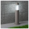 MINI POSTE ALUM INY E27 26W GRIS