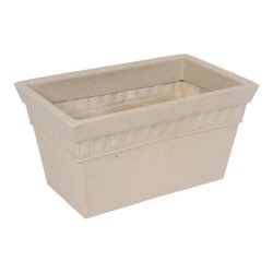 MACETA RECTANGULAR BEIGE 18.7"