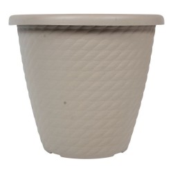 MACETA PLÁSTICA SAMAR 16" GRIS