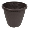 MACETA PLÁSTICA SAMAR 16" CHOCOLATE