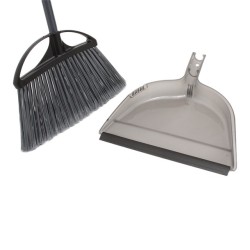 ESCOBA ANGULAR CON RECOGEDOR HDX