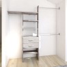 CLOSET OPTIMO 245 CM GRIS TOUCH