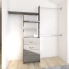 CLOSET MAXIMO 245 CM GRIS TOUCH