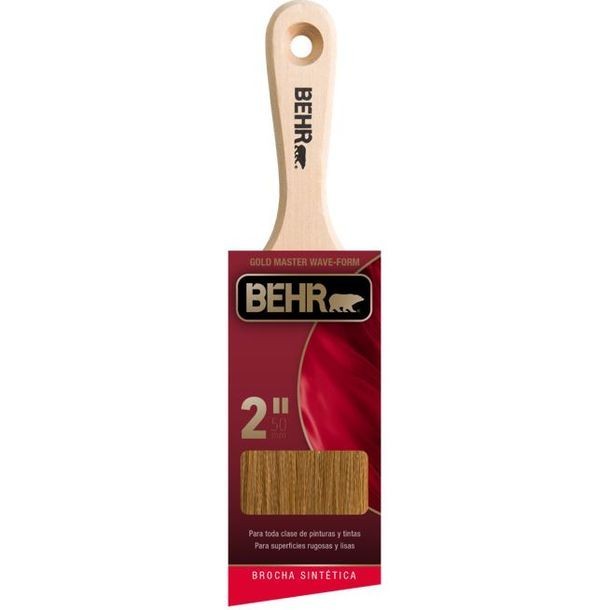 BROCHA ORO DE 2"CORTE ANGULAR MANGO CORTO