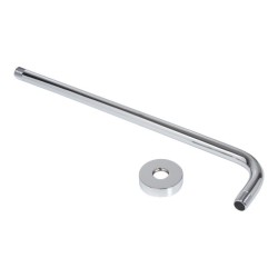 BRAZO Y CHAPETON ANGULAR CROMO