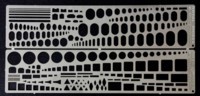 Templates set stencils Airplanes