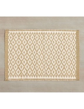 Mantel rectangular de algodón Kanthi Reed Placemats