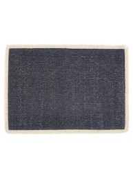 Mantel individual rectangular de algodón Mason Fringe