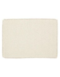 Mantel individual rectangular de algodón Mason Fringe