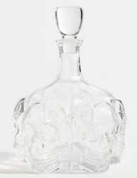 Decantador Skull de vidrio