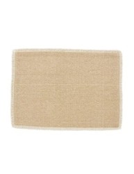 Mantel individual rectangular de algodón Mason
