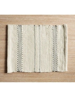 Mantel individual rectangular de poliéster Larkspur