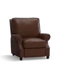 Sillón James estilo clásico renovado de piel