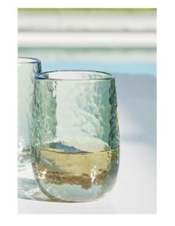 Vaso para agua Hammered de plástico