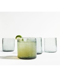 Set de vasos dof Hammered de vidrio con 4 piezas