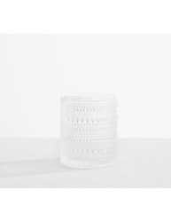 Vaso corto Jupiter Hobnail de vidrio