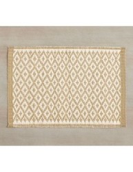Mantel rectangular de algodón Kanthi Reed Placemats