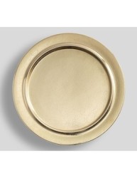 Plato base Rustic Charger de aluminio