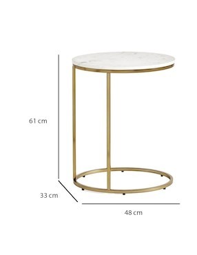 Mesa Lateral Delaney de marlmol