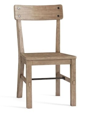 Silla Benchwright de madera de caucho
