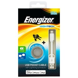 Energizer Cable Lightning Blanco