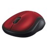 Logitech Mouse M185 Inalámbrico Rojo