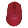 Logitech Mouse M280 Inalámbrico Rojo
