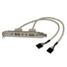 StarTech Adaptador de Placa USB A 2 puertos