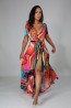 MAXI VESTIDO ENVOLVENTE MULTICOLOR