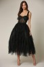 MAXI VESTIDO LUA TULLE NEGRO