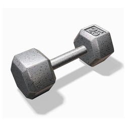 Mancuerna Hexagonal 25 Lb Negro