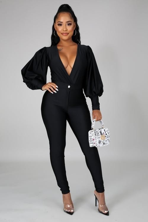 SET SATIN NEGRO PUPET