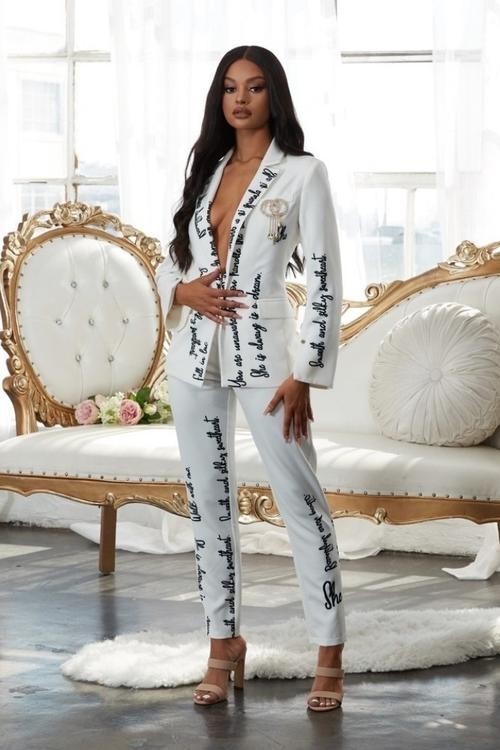 SET TRAJE  ELEGANCE SCRIPT